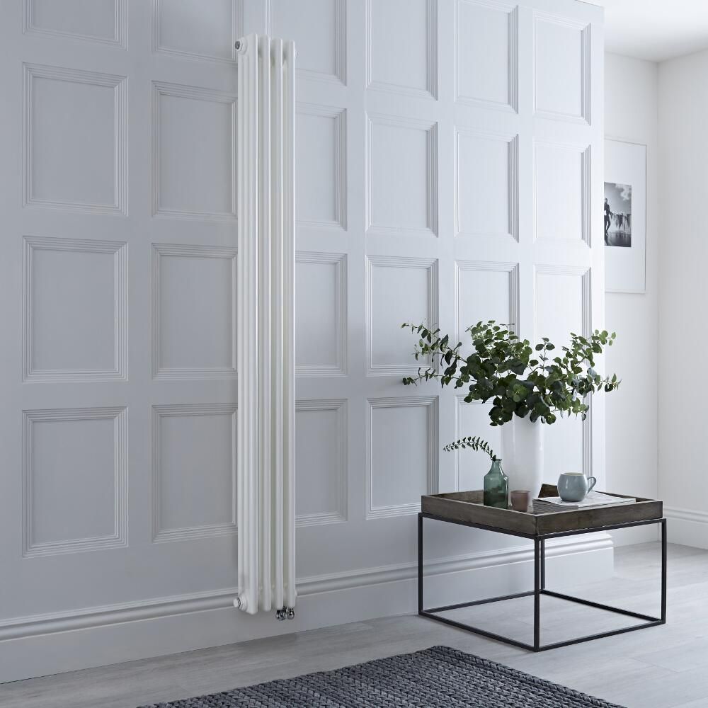 Elektrische 3-Koloms Radiator Verticaal - Wit | Keuze Afmeting en Optie voor WiFi Thermostaat | Windsor