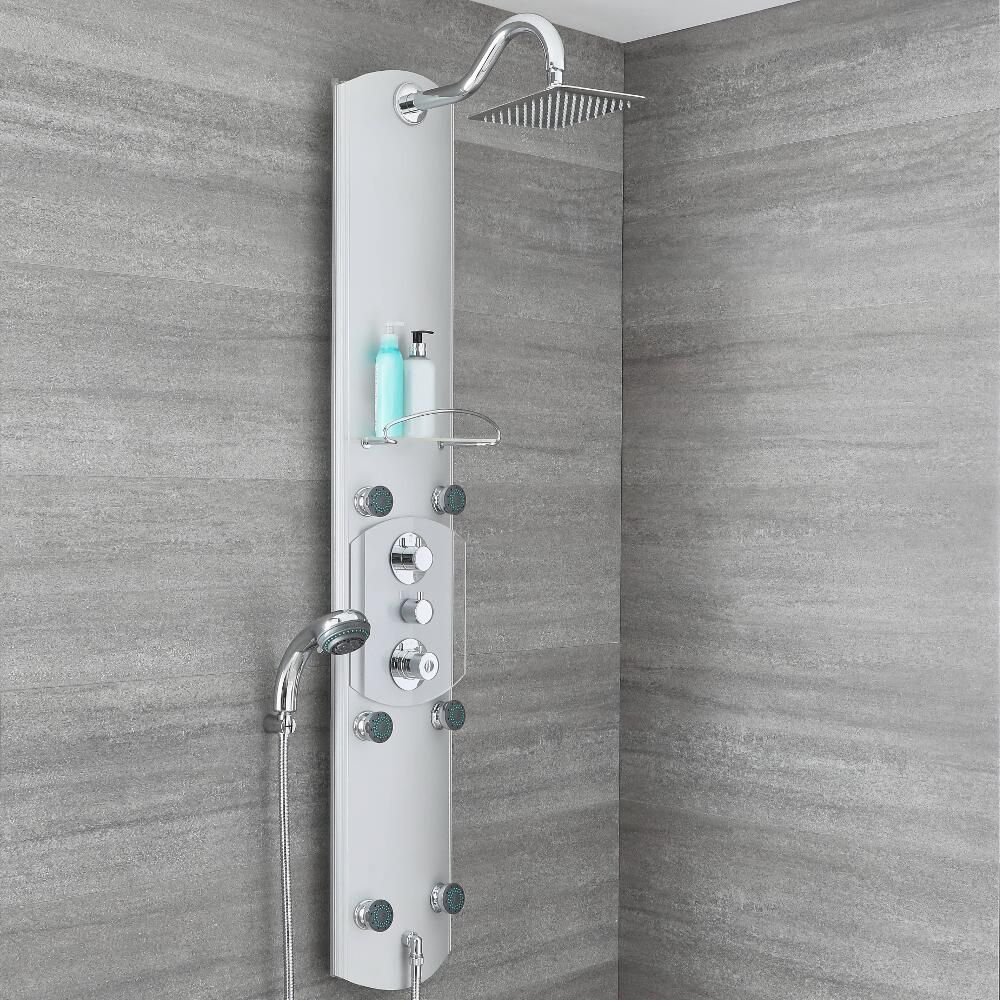 Thermostatisch Douchepaneel met Planchet Hoek- en wandmontage | Arcan