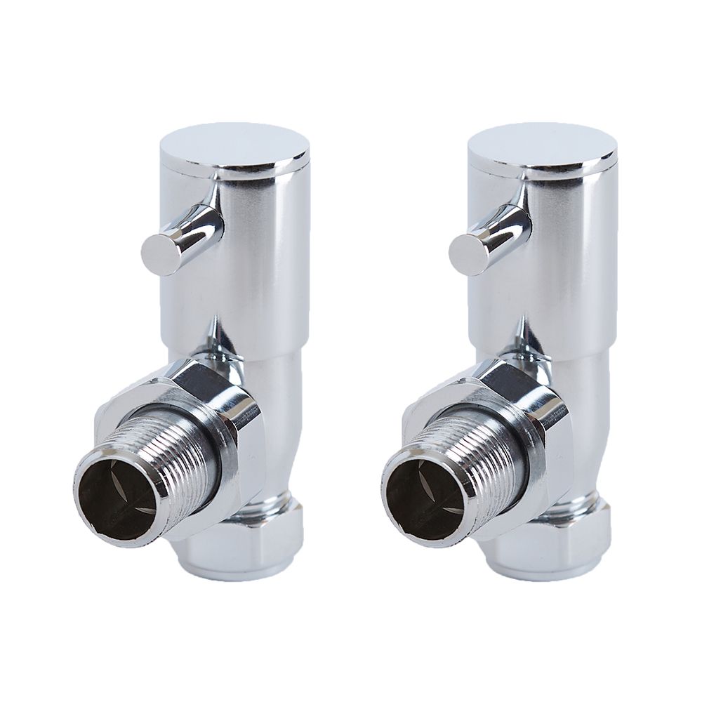 Radiatorkranen Haaks Minimalistisch - Chromen | Select
