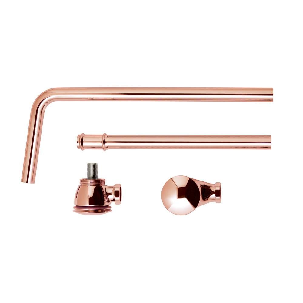 Badafvoercombinatie: Overloop en Pop-Up Afvoerplug - Koper