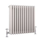Kolomradiator CV Horizontaal 4-Koloms Klassiek 60cm x 60,5cm - Wit | Windsor