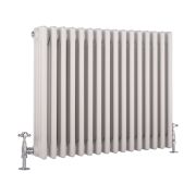 Kolomradiator CV Horizontaal 4-Koloms Klassiek 60cm x 78,5cm - Wit | Windsor