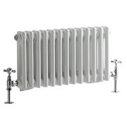 Kolomradiator CV Horizontaal 2-Koloms Klassiek 30cm x 60,5cm - Wit | Windsor