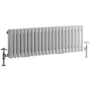 Kolomradiator CV Horizontaal 2-Koloms Klassiek 30cm x 101cm - Wit | Windsor