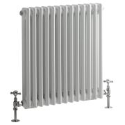 Kolomradiator CV Horizontaal 2-Koloms Klassiek 60cm x 60,5cm - Wit | Windsor