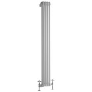 Kolomradiator CV Verticaal 2-Koloms Klassiek 150cm x 20cm - Wit | Windsor