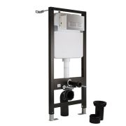 Inbouwreservoir met Hoog Frame voor Hangend Toilet | Keuze Bedieningsplaat