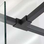 T-Verbindingsstuk voor Stabilisatiestangen Douchewanden - Zwart | Nox