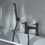 Badmengkraan 2-Gats met Handdouche Modern - Zwart | Nox