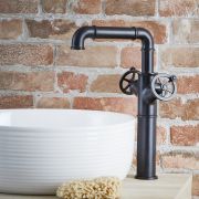 Hoge Wastafelmengkraan, 1-Gats, Industriële Stijl | Keuze Afwerking | Zandra