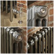 Gietijzeren Radiator 3 Kolommen 66cm Hoog Gepolijste Afwerking | Kies de Breedte | Mercury
