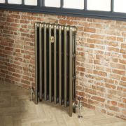 Gietijzeren Radiator 3 Kolommen 86cm Hoog Natuurlijk Messing | Kies de Breedte | Mercury