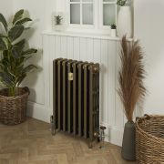 Gietijzeren Radiator 4 Kolommen 66cm Hoog Natuurlijk Messing | Kies de Breedte | Isabel