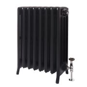 Gietijzeren Radiator 4-Koloms 76cm Hoog Leisteen Zwart | Kies de Breedte | Isabel