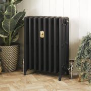 Gietijzeren Radiator Leisteen Zwart H. 66cm x Kies de Breedte| Isabel