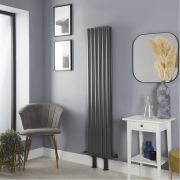 Design Radiator Verticaal met Radiatorpoten Antraciet| Keuze Afmeting & Uitvoering | Revive