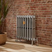 Gietijzeren Radiator 66cm Hoog Klassiek - Zilver | Kies de Breedte | Victoria