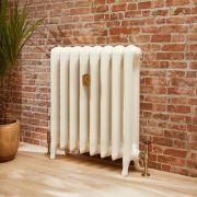 Gietijzeren Radiator Ovale Kolommen 76cm Hoog Antiek Wit | Kies de Afmeting | Erté