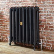 Gietijzeren Radiator Ovale Kolommen 76cm Hoog - Zwart | Kies de Afmeting | Erté