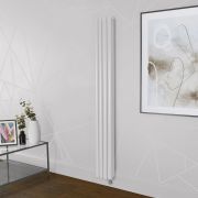 Design Radiator Elektrisch Verticaal - Roze (Rose Petal Pink) | Keuze Afmeting en Opties voor Thermostaat, WiFi Verwarmingselement en Kabelafdekking | Revive