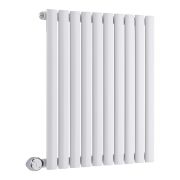 Elektrische Design Radiator Horizontaal Wit met WiFi Verwarmingselement | 63,5cm x 59cm (Enkel Paneel) | Revive - ECOSO van Hudson Reed