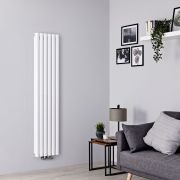 Design Radiator Verticaal Middenaansluiting Wit | Keuze Afmeting | Watt | Revive Caldae