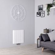 Design Radiator Horizontaal Aluminium Matwit 60cm Hoog | Kies de Breedte | Aurora