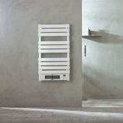 Slimme Elektrische Handdoekradiator met Ventilator - Wit | Keuze Afmeting | Vaste Bedrading of met Stekker | Linus - ECOSO van Hudson Reed