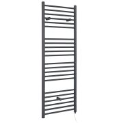 Elektrische Handdoekradiator Incl. Standaard Verwarmingselement Vlak Antraciet 60 x 140cm | Artle