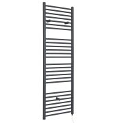 Elektrische Handdoekradiator Incl. Standaard Verwarmingselement Vlak Antraciet 40 x 180cm | Artle