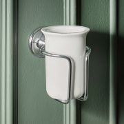 Tandenborstelbeker met Wandhouder Klassiek | Keuze Afwerking | Elizabeth