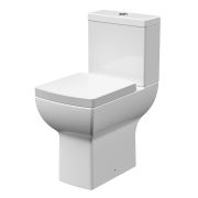 Duoblok Toilet op Comforthoogte Vierkant Modern met Soft-Close Toiletzitting