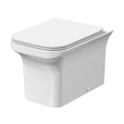 Staand Toilet Randloos Vierkant Modern met Soft-Close Toiletzitting