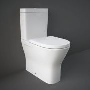 Duoblok Toilet Maxi Randloos met Softclose Toiletzitting met Deksel Glanzend Wit | RAK Resort x Hudson Reed