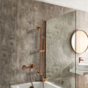 Thermostatische Douchekraan met Baduitloop en Handdouche met Glijstang | Keuze Afwerking | Arlo