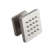 Zijdouche Vierkant Geborsteld Nikkel | Harting