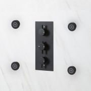 Zijdouche Rond x 4 - Zwart | Nox