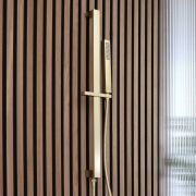 Handdouche en Glijstang met Geïntegreerde Aansluitbocht Modern - Satijn Goud | Lyra