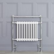 Handdoekradiator CV Verticaal Klassiek 93cm x 79cm - Chroom/Wit | Elizabeth