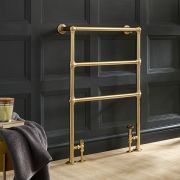 Handdoekradiator Klassiek Minimalistisch 96,6cm x 67,3cm - Satijn Goud | Countess