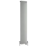 Kolomradiator Verticaal Dual Fuel / Hybride Klassiek Antraciet 29cm  x 150cm Keuze Radiatorkranen en Wi-Fi Thermostaat | Windsor