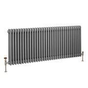 Kolomradiator Horizontaal Zilver Metallic Keuze Afmeting | Windsor