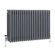 Radiator Klassiek Vier Kolommen Horizontaal 60cm x 101cm Antraciet | Windsor