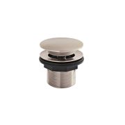 Pop-Up Afvoerplug 60mm voor Bad zonder Overloop - Geborsteld Nikkel