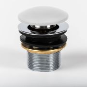 Pop-Up Afvoerplug voor Wastafel zonder Overloop - Wit