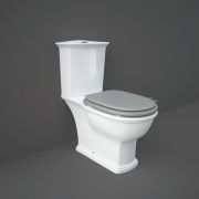 Duoblok Toilet Klassiek met Stortbak met Dubbele Spoeling | Keuze Afwerking Toiletzitting | RAK Washington x Hudson Reed