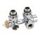 Radiatorkraan Onderblok Thermostatisch Haaks Chroom