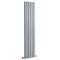 Design Radiator CV Verticaal (Dubbel Paneel) Modern 160cm x 35,4cm - Zilver | Sloane