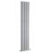 Design Radiator CV Verticaal (Dubbel Paneel) Modern 180cm x 35,4cm - Zilver | Revive