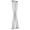 Xcite Designradiator Verticaal Zilver 177,5cm x 45cm x 11cm